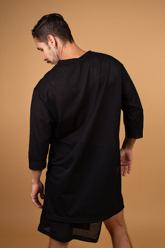 Conjunto Skort + Maxi T-Shirt color Negro en internet