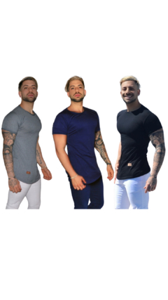 Pack X3 Remerones Hombre Entallados Long Slim Fit en internet