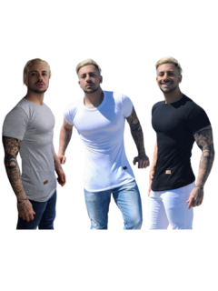 Pack X3 Remerones Hombre Entallados Long Slim Fit - Two Two Two® | Indumentaria