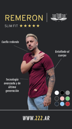 Imagen de Remeron Hombre Entallado Long Slim Fit Gryfor Remera