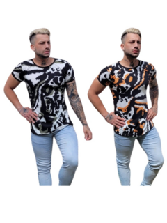 Remeron Warko Hombre Entallado Animal Print Camuflado Long Fit Slim Remera 222 - Two Two Two® | Indumentaria