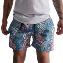 Short Laurus Malla Slim Hojas