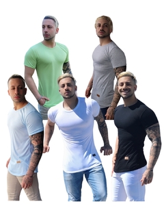 Pack X5 Remerones Hombre Entallados Long Slim Fit en internet