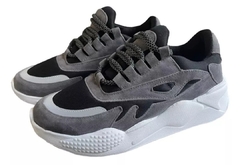 Zapatillas Anbasties Botitas Hombre Reforzada Urbanas Plataforma Suela GRIS - comprar online