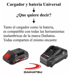 Imagen de Cepillo Electrico Garlopa Inalambrico 20V Daihatsu