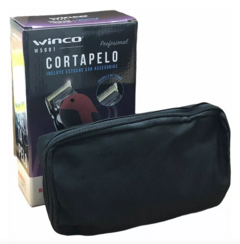 Maquina Corta Pelo Profesional Cuchilla De Titanio + Accesorios + Estuche Winco - comprar online