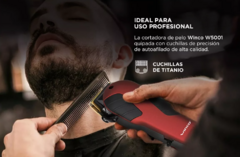 Maquina Corta Pelo Profesional Cuchilla De Titanio + Accesorios + Estuche Winco en internet