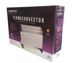 Estufa Convector Electrico Con Termostato Temperatura Regulable Funcion Turbo Winco en internet