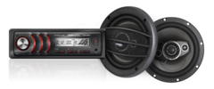 Estereo Para Auto Kit Reproductor Digital Multimedia + Parlantes BT USB Crown Mustang - comprar online