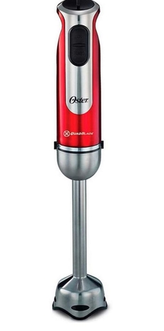 Set Mixer Minipimer + Procesador + Batidor Con Vaso Rojo Oster - tienda online