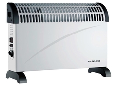 Estufa Convector Electrico Con Termostato Temperatura Regulable Funcion Turbo Winco