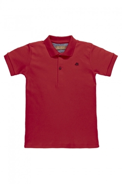 Camisa polo manga curta em suedine- Up baby