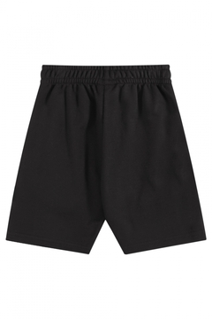 Bermuda infantil em moletom preto - comprar online