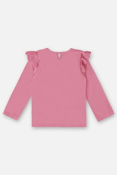 Blusa infantil manga longa em meia malha - comprar online