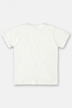 Camiseta infantil manga curta branco - comprar online