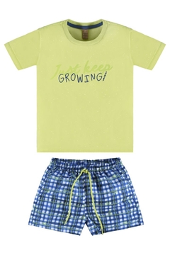 Conjunto camiseta malha e short microfibra - Up baby