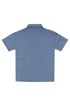 Camisa manga curta em jeans- Up baby - comprar online