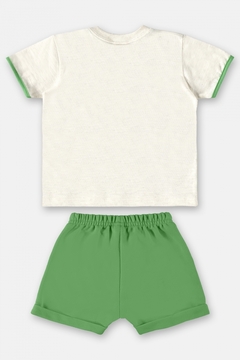 Conjunto bebê camiseta e short tropical - comprar online