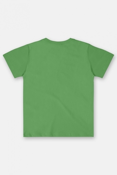 Camiseta infantil manga curta verde - comprar online