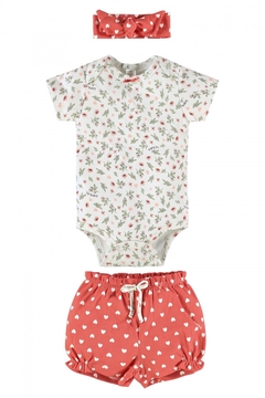 Kit body, shorts e faixa em suidine - Up Baby