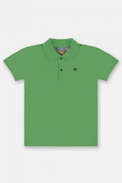 Camisa polo infantil verde