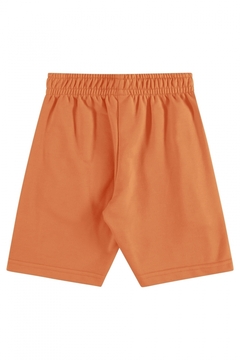 Bermuda infantil em moletom laranja- Quimby - comprar online