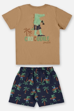 Conjunto camiseta malha e short microfibra - comprar online