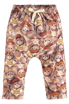 Conjunto bebê blusão pelo e calça malha flanelada urso - loja online