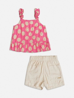 Conjunto infantil blusa e short bola