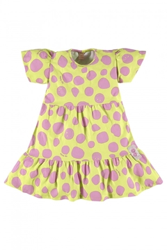 Vestido manga curta em cotton- Up baby