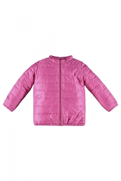 Jaqueta infantil puffa rosa