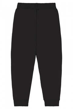 Calça infantil em moletom preto - comprar online