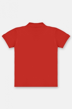 Camisa polo infantil vermelho - comprar online