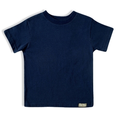 Camiseta infantil manga curta azul escuro - Tip Top