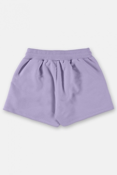 Short-saia infantil em moletom lavanda - comprar online