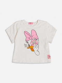 Blusa infantil margarida com bordado