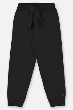 Calça infantil em moletom preto