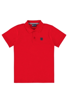 Camisa polo infantil vermelho - Quimby