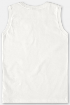 Camiseta infantil regata branco - comprar online