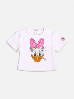 Blusa infantil margarida com strass