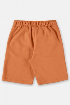 Bermuda infantil em moletom laranja - comprar online