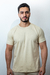 Camiseta Malha Gold Valadares Bege Logo Lateral - comprar online