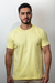 Camiseta Malha Gold Valadares Amarelo Claro Logo Lateral - comprar online