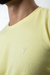 Camiseta Malha Gold Valadares Amarelo Claro Logo Lateral