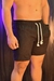 Short Praia Linho Mauricinho Masculino Verão Preto