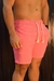 Short Praia Linho Mauricinho Masculino Verão Rosa