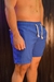 Short Praia Linho Mauricinho Masculino Verão Azul Royal