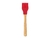 Pincel de Silicone Cabo de Bamboo Mor Vermelho