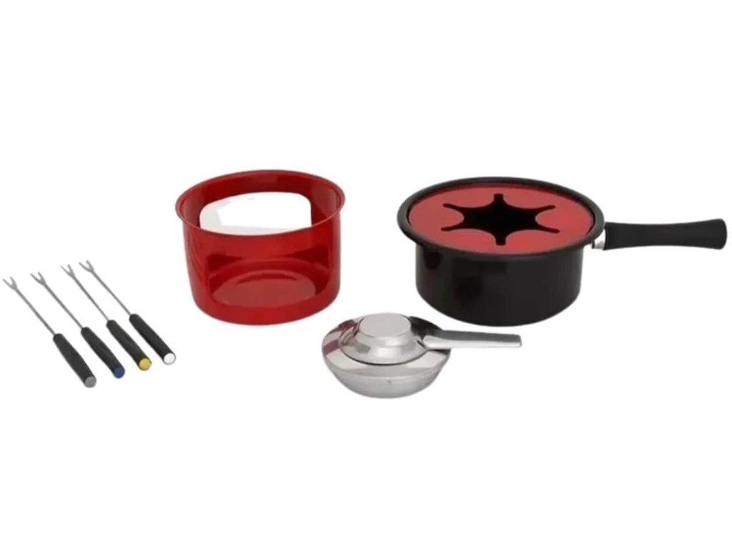 Conjunto para Fondue Giratório Forma Inox Viena - 16 peças