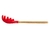 Garfo Para Massas de Silicone Cabo de Bamboo Mor Vermelho - Lussat